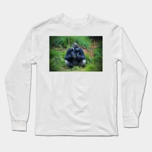 Gorilla Waiting For Lunch Long Sleeve T-Shirt